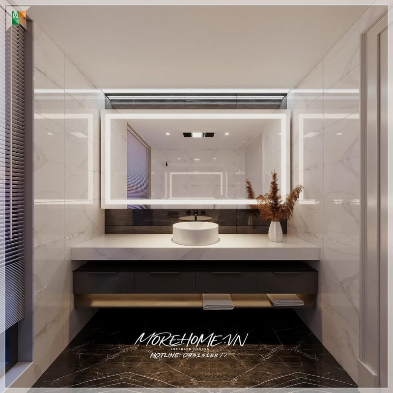 Thi công bàn đá lavabo